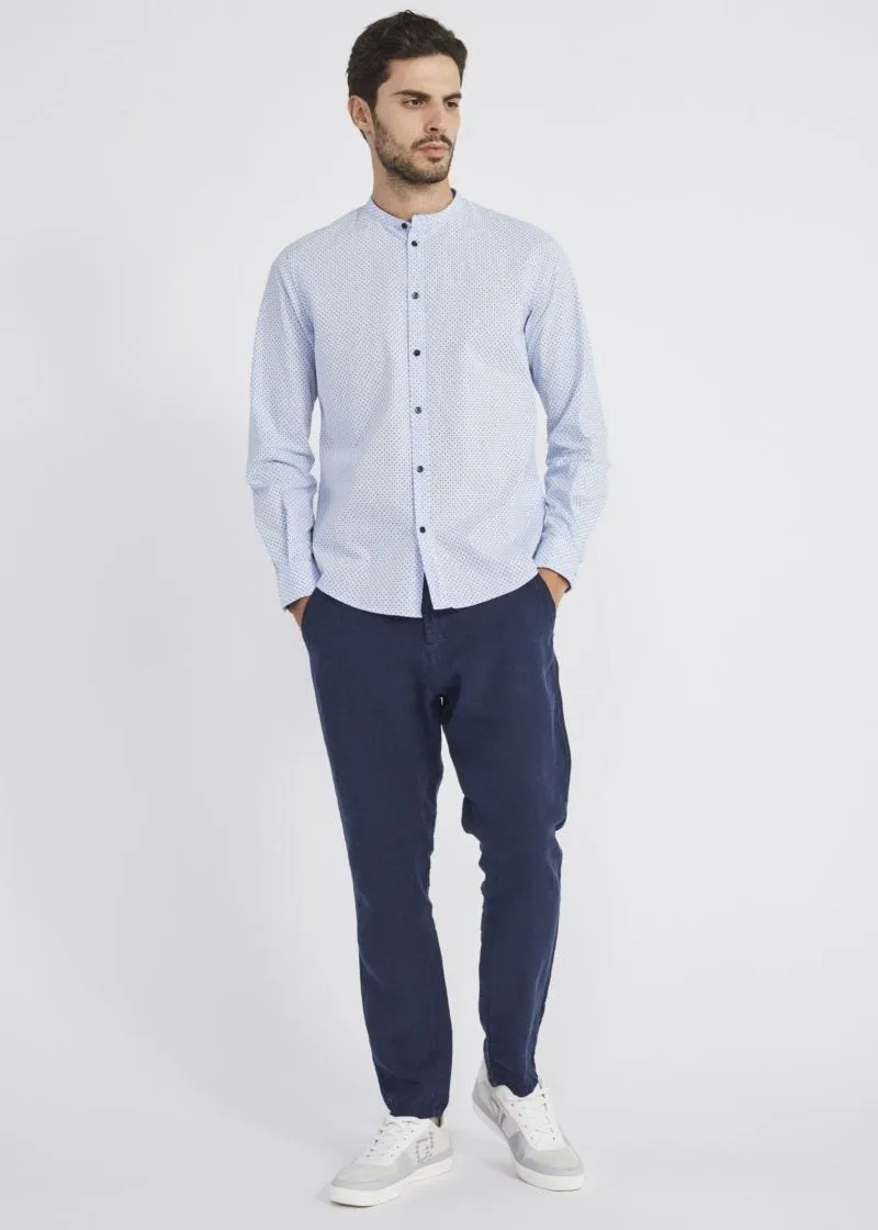 Pantaloni chino in lino