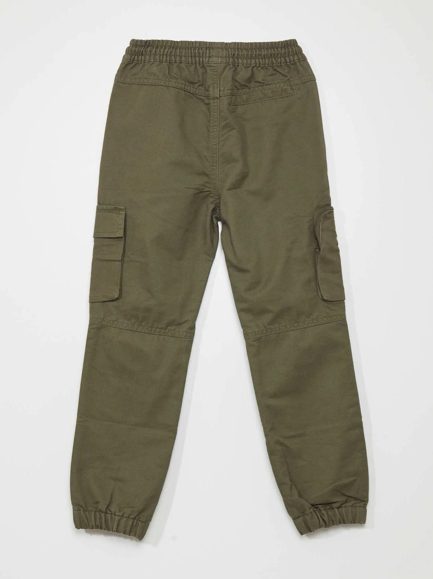 Pantaloni con tasche laterali - KAKI