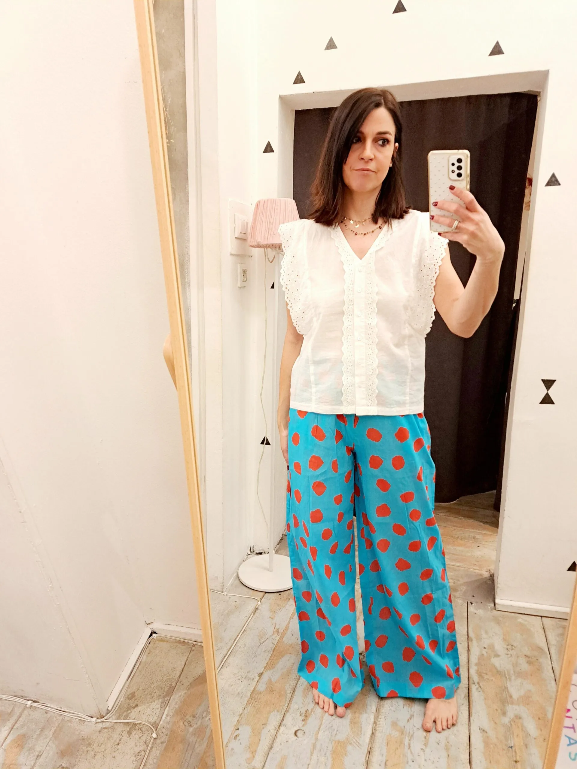 Pantaloni Larghi a Pois Compania Fantastica