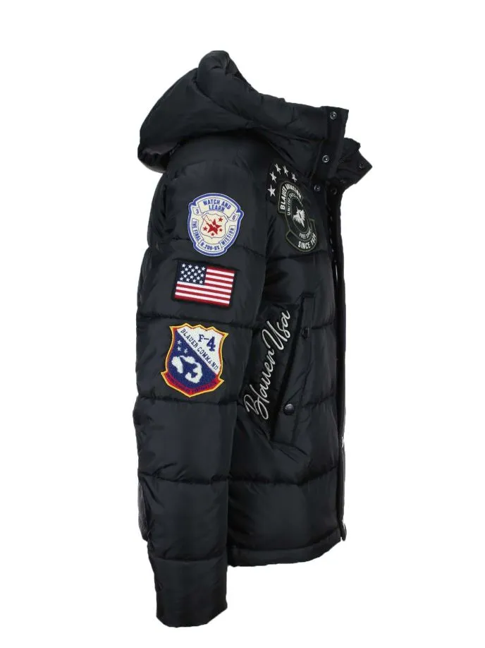 Piumino bomber Air Force Academy con patchs Blauer