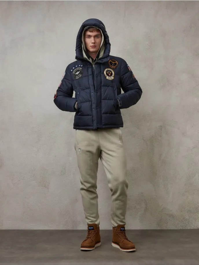 Piumino bomber Air Force Academy con patchs Blauer