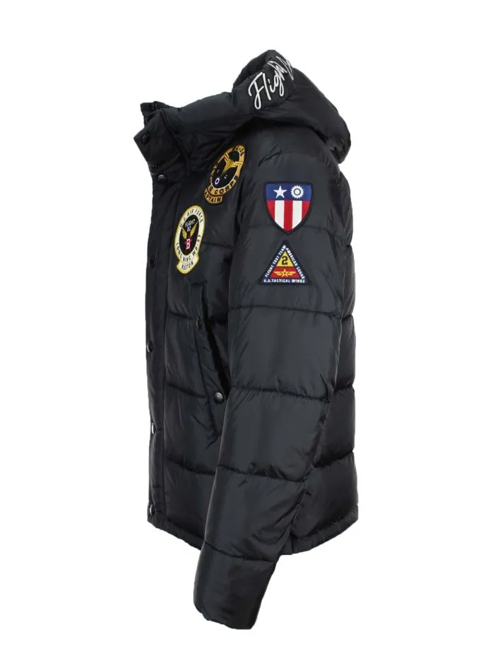 Piumino bomber Air Force Academy con patchs Blauer