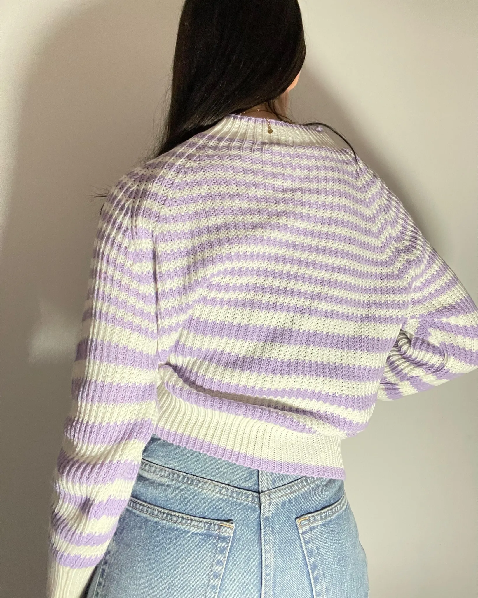 Pullover collo alto a righe - LILLA