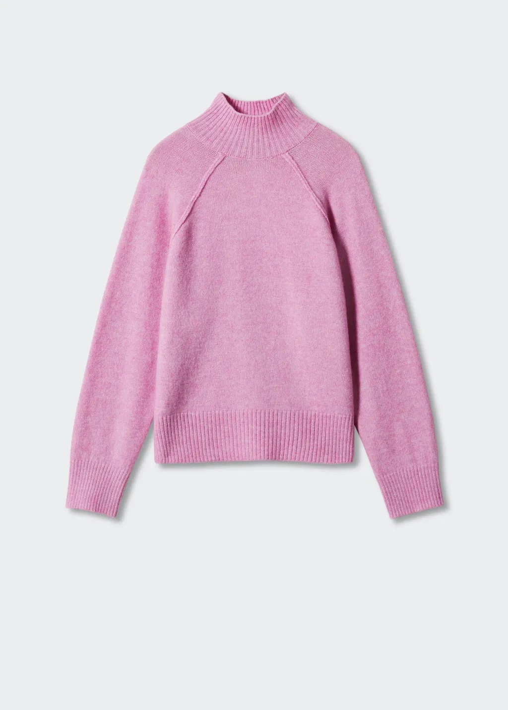 Pullover collo alto cuciture