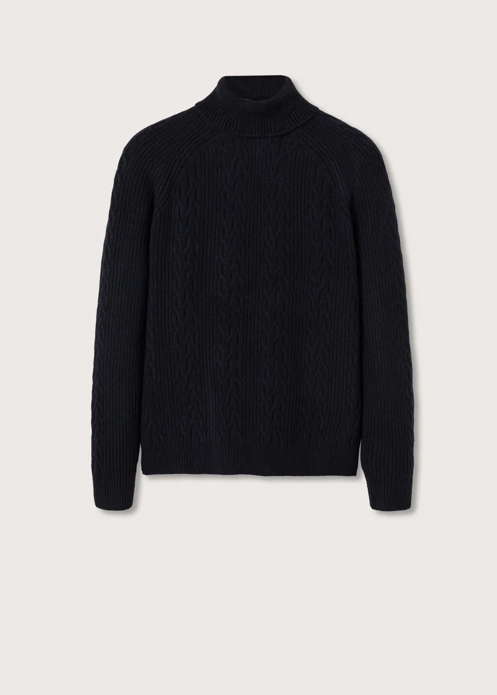 Pullover collo alto intrecciato