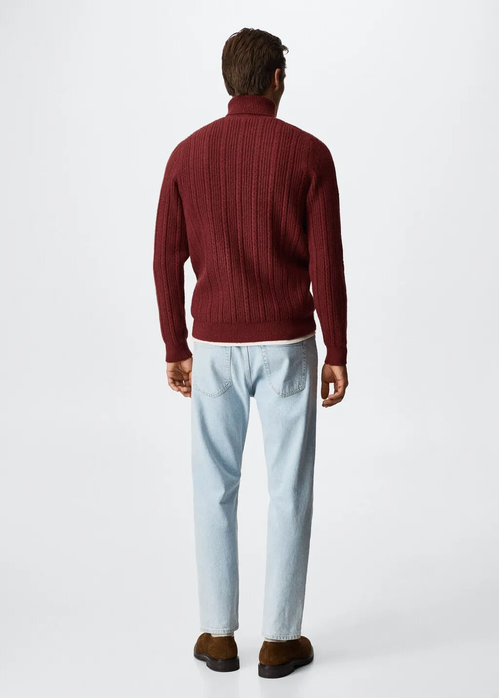 Pullover collo alto strutturato
