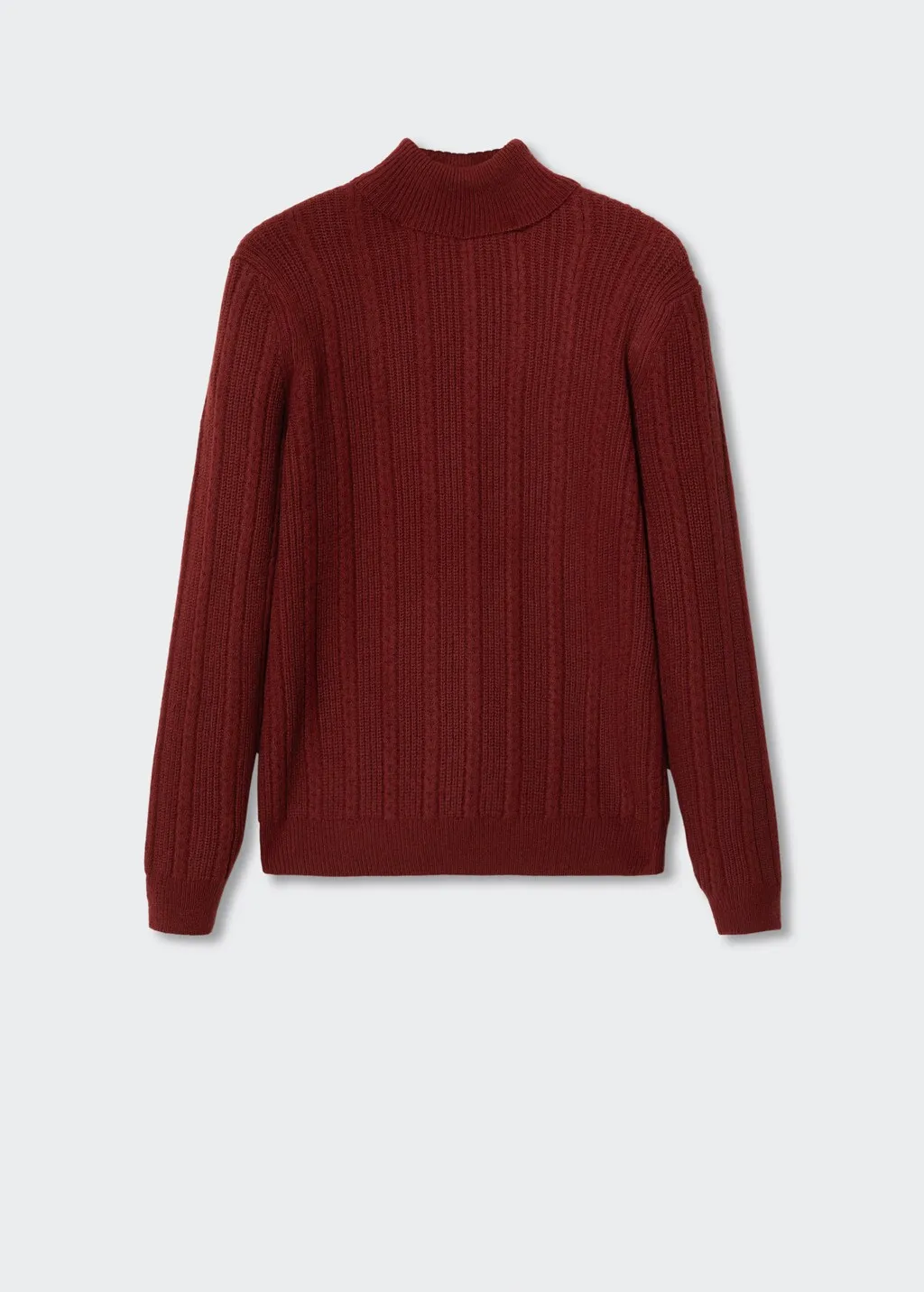 Pullover collo alto strutturato