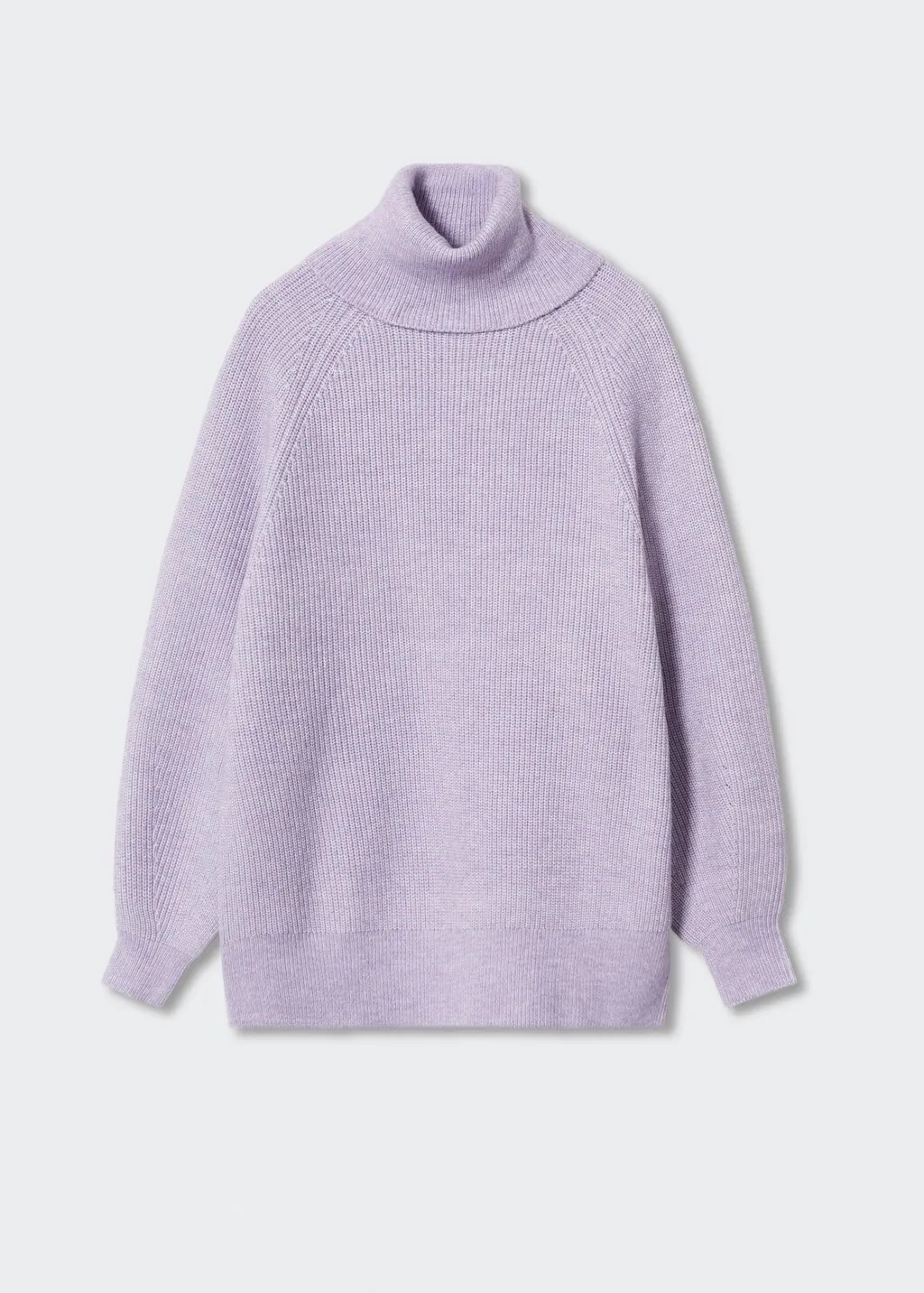 Pullover coste collo con risvolto