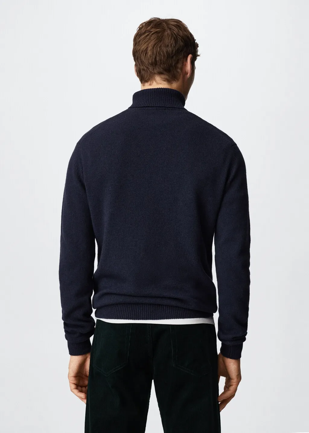 Pullover lana collo alto