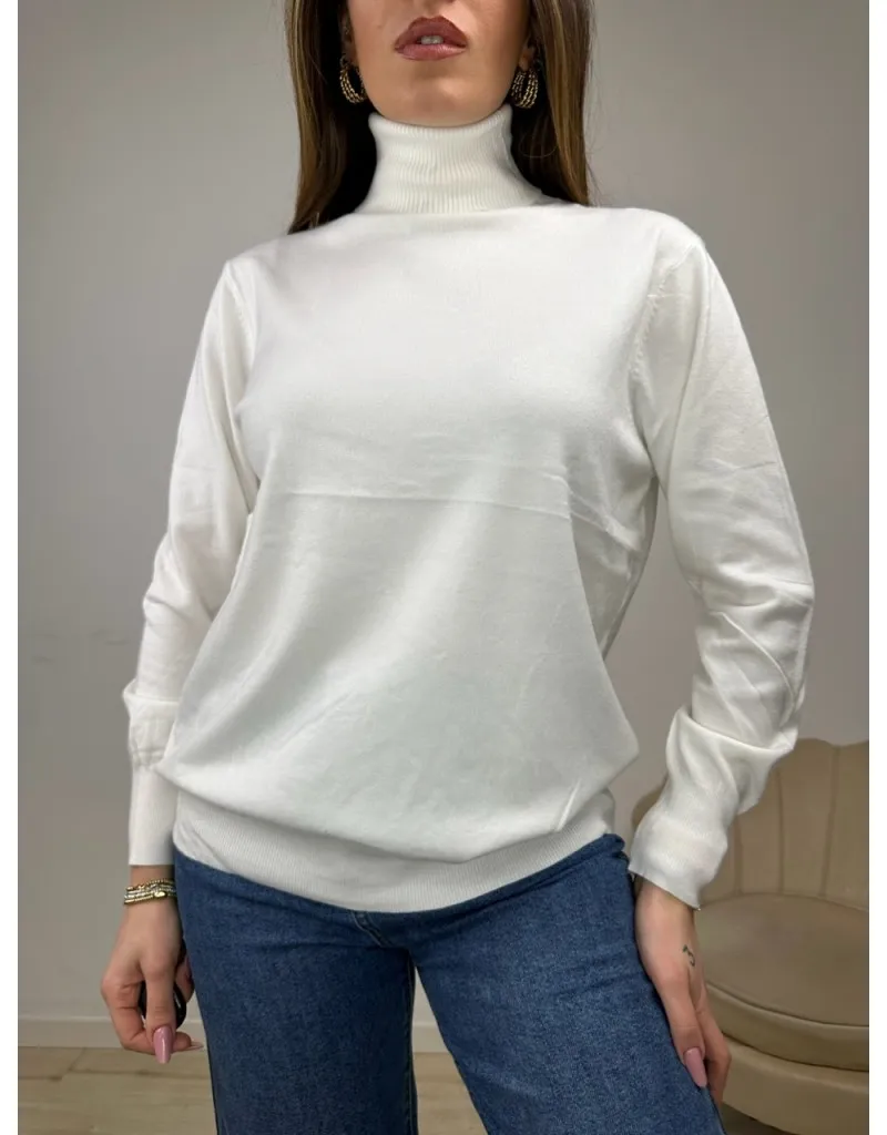 PULLOVER SIMPLY MAXI BIANCO