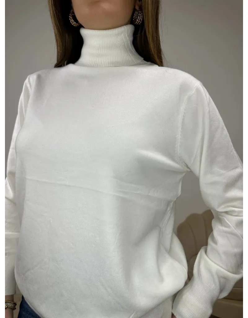 PULLOVER SIMPLY MAXI BIANCO