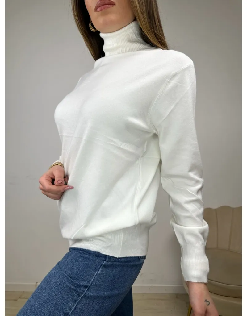 PULLOVER SIMPLY MAXI BIANCO