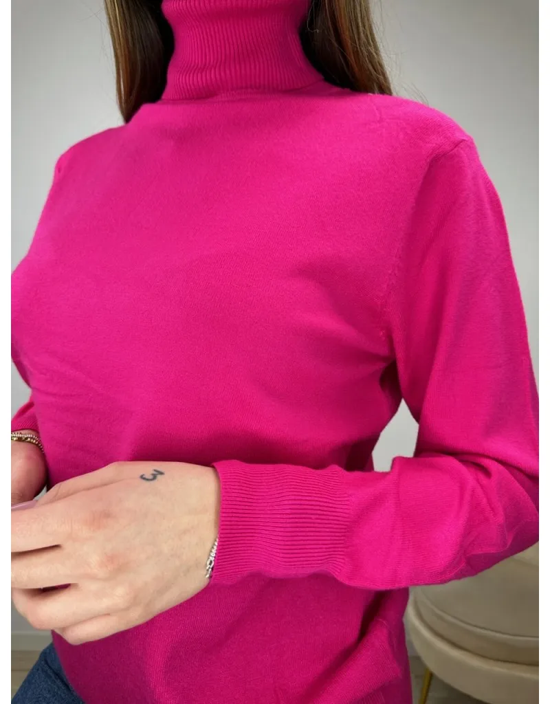 PULLOVER SIMPLY MAXI FUCSIA