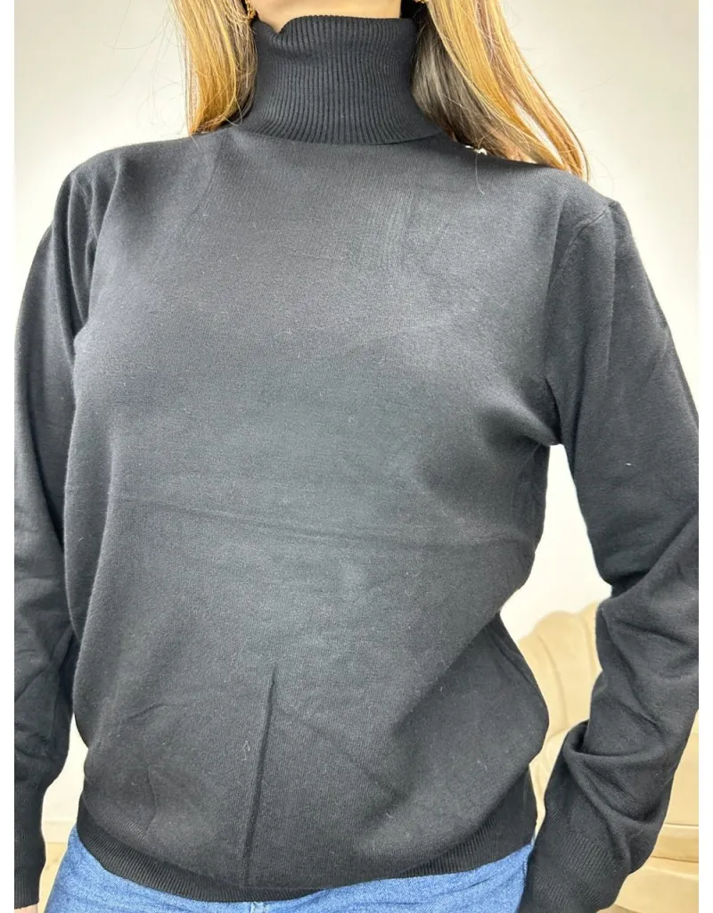 PULLOVER SIMPLY MAXI NERO