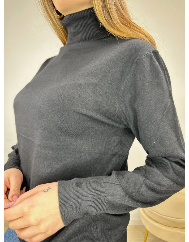 PULLOVER SIMPLY MAXI NERO