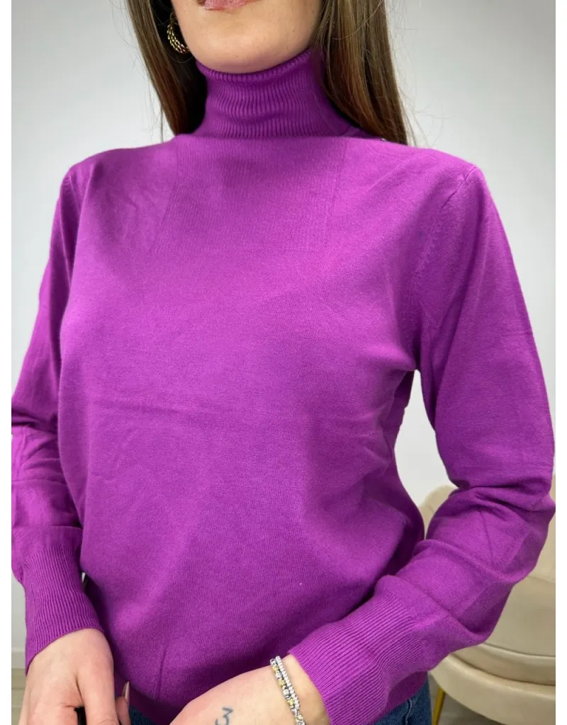 PULLOVER SIMPLY MAXI VIOLA