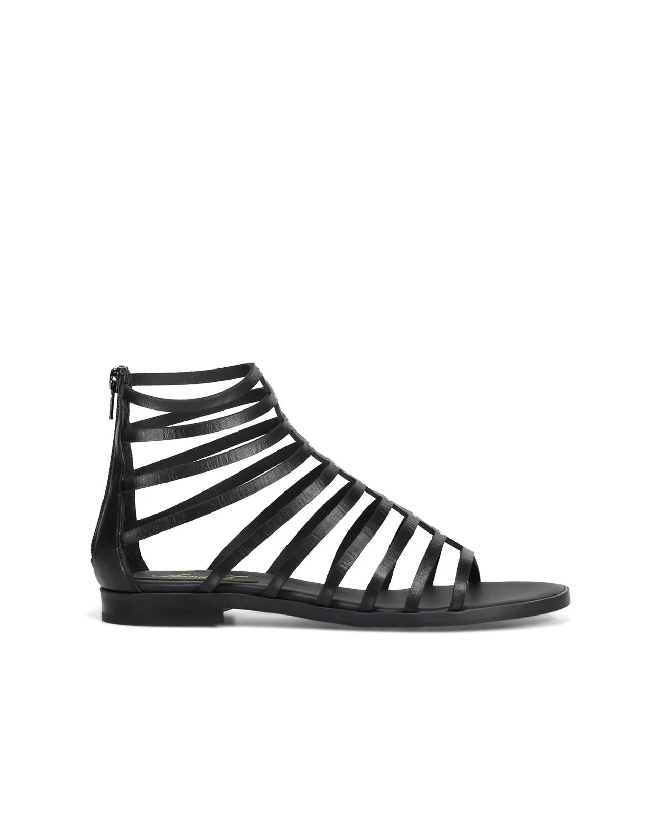 Sandalo gladiatore nappa nero