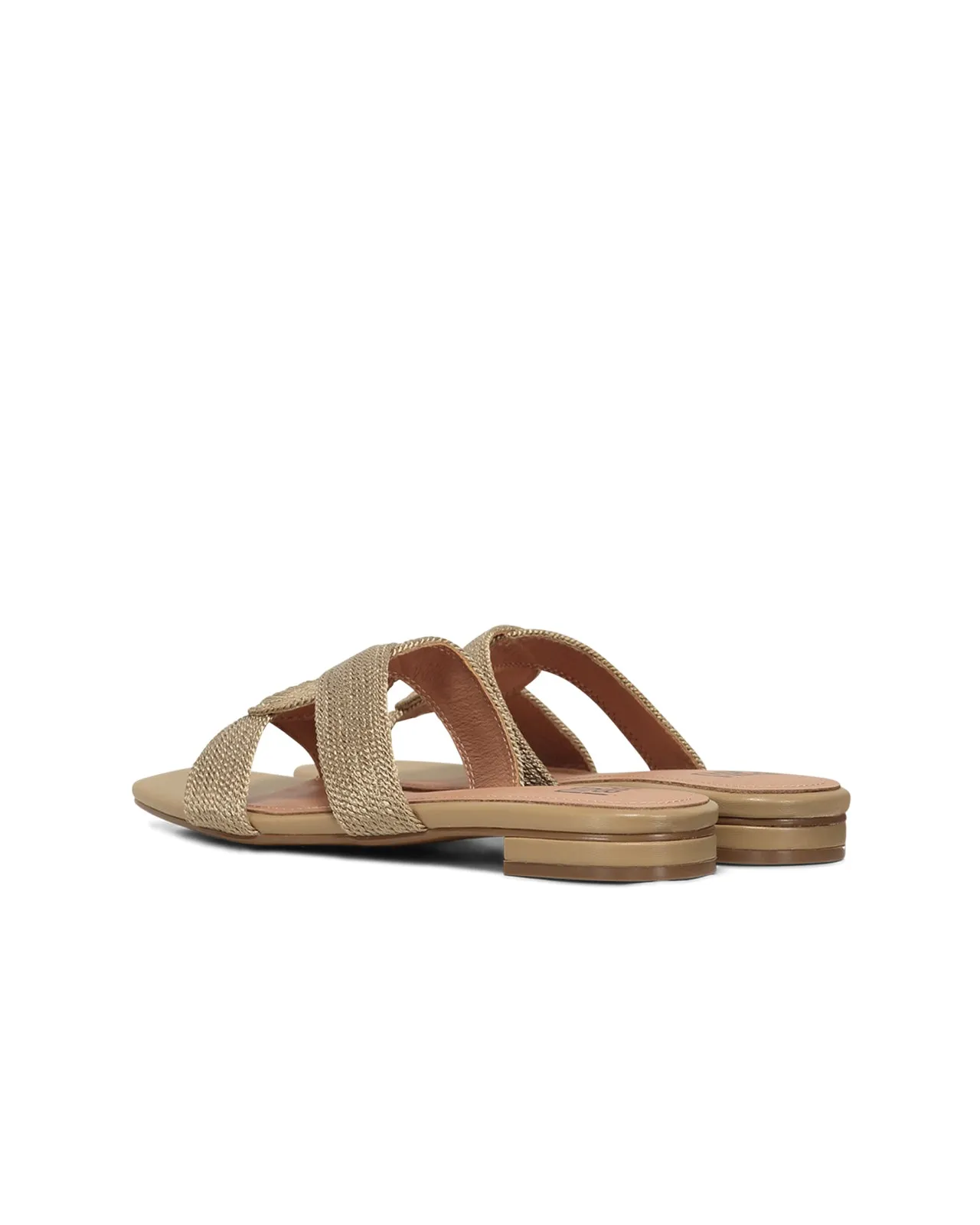 Sandalo Ivana flat camel