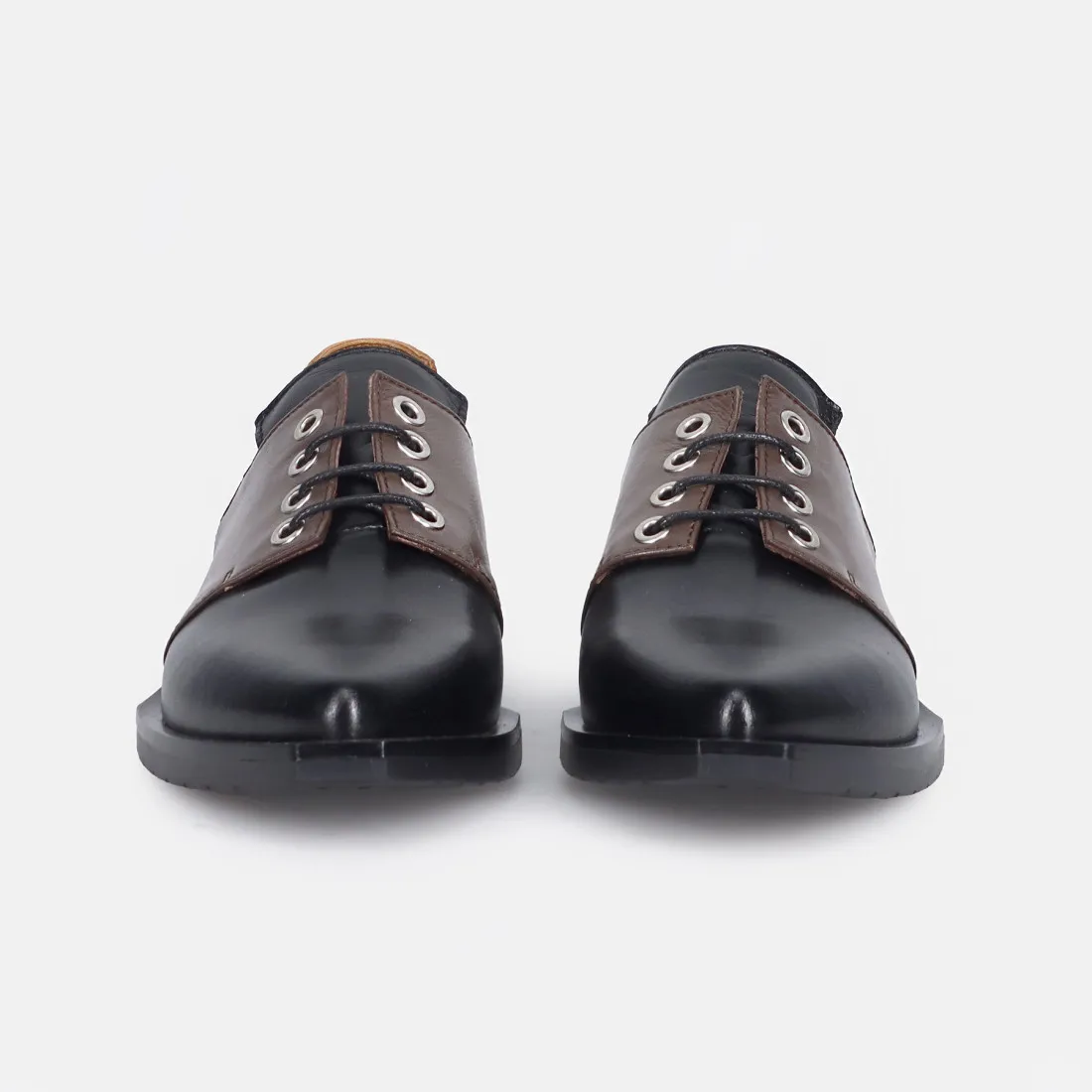 Scarpa da donna Le Bohemien ocra, nero e tortora in pelle