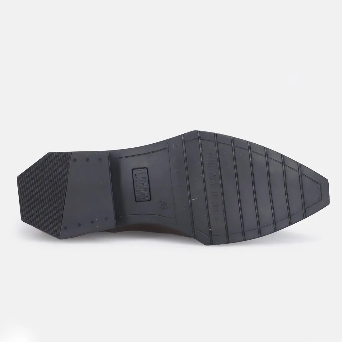 Scarpa da donna Le Bohemien ocra, nero e tortora in pelle