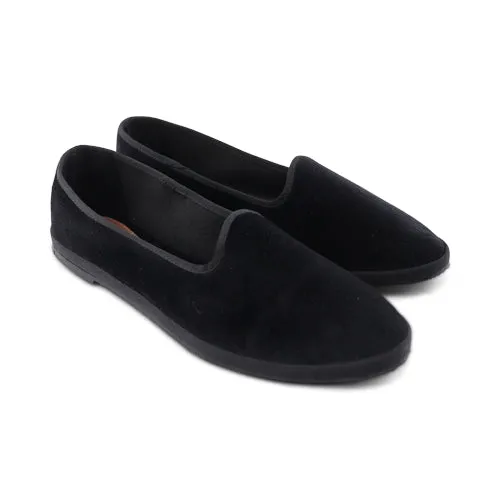 Scarpe Friulane in velluto nero