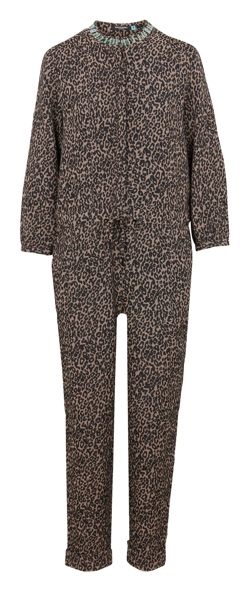  SCOTCH AND SODA   Tuta stampata con scollo tondo | Beige