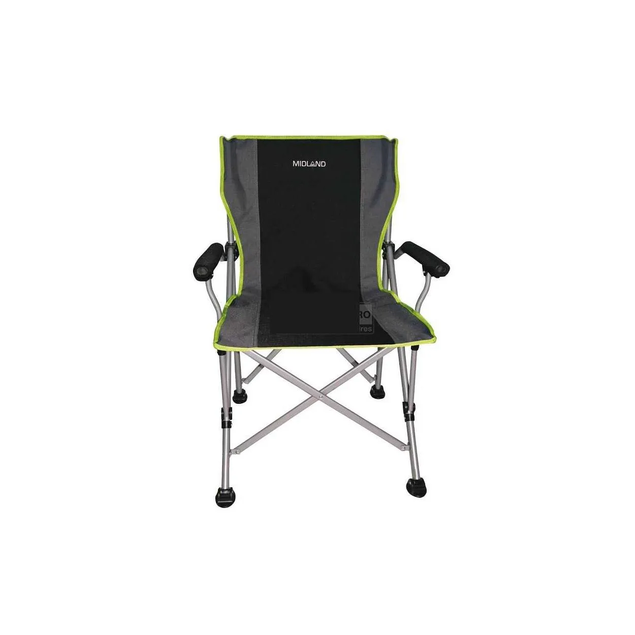 Sedia Pieghevole da campeggio Easy life Midland  grigio/verde