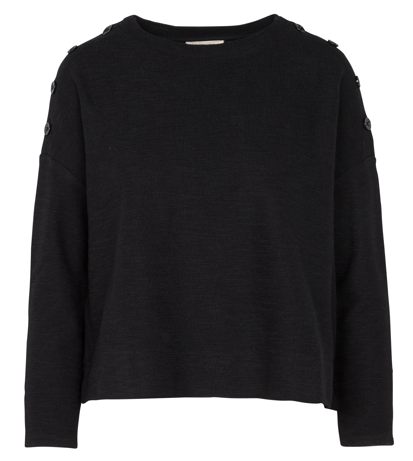  SESSUN   AUSTIN - Maglione scollo tondo in misto cotone | Nero