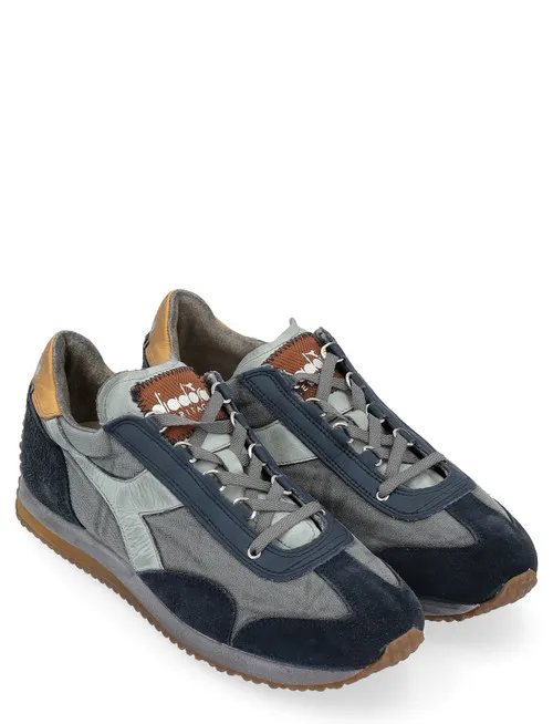 Sneaker Diadora Heritage in canvas e pelle scamosciata blu