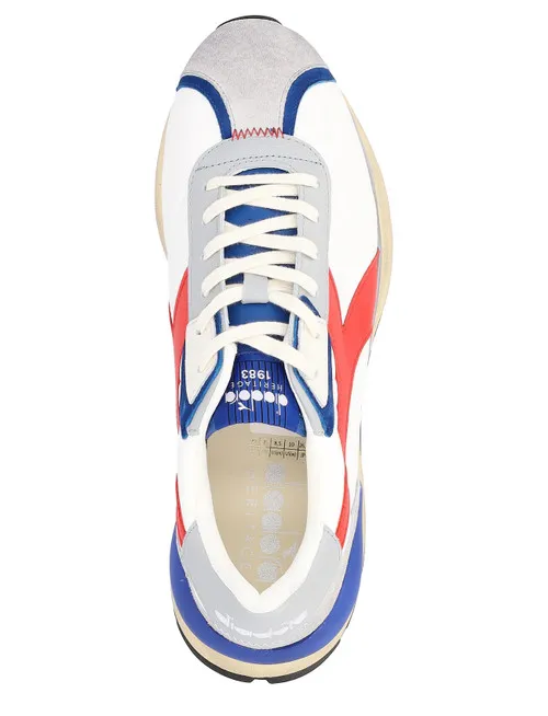 Sneaker Diadora Heritage Mercury Elite bianca e rossa