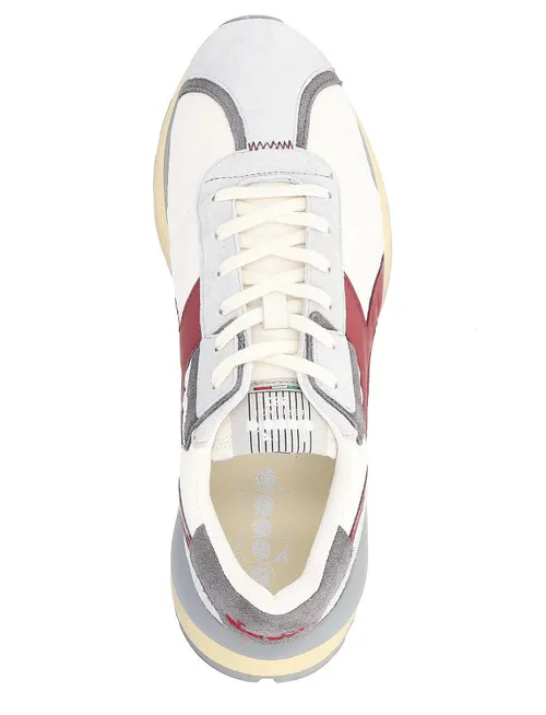 Sneaker Diadora Heritage Mercury Elite bianca grigia bordeaux
