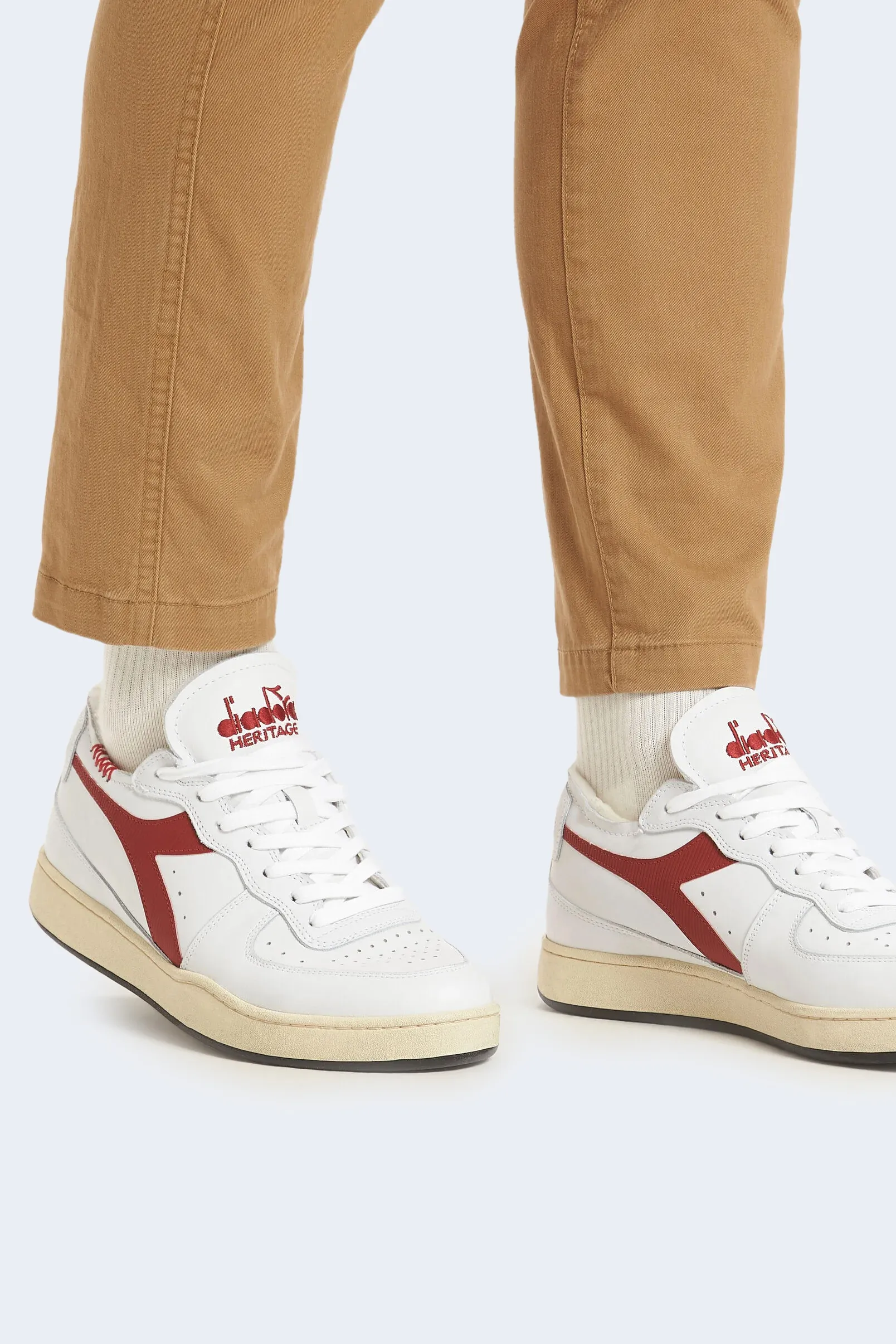 Sneakers Diadora Heritage mi basket row cut Bordeaux