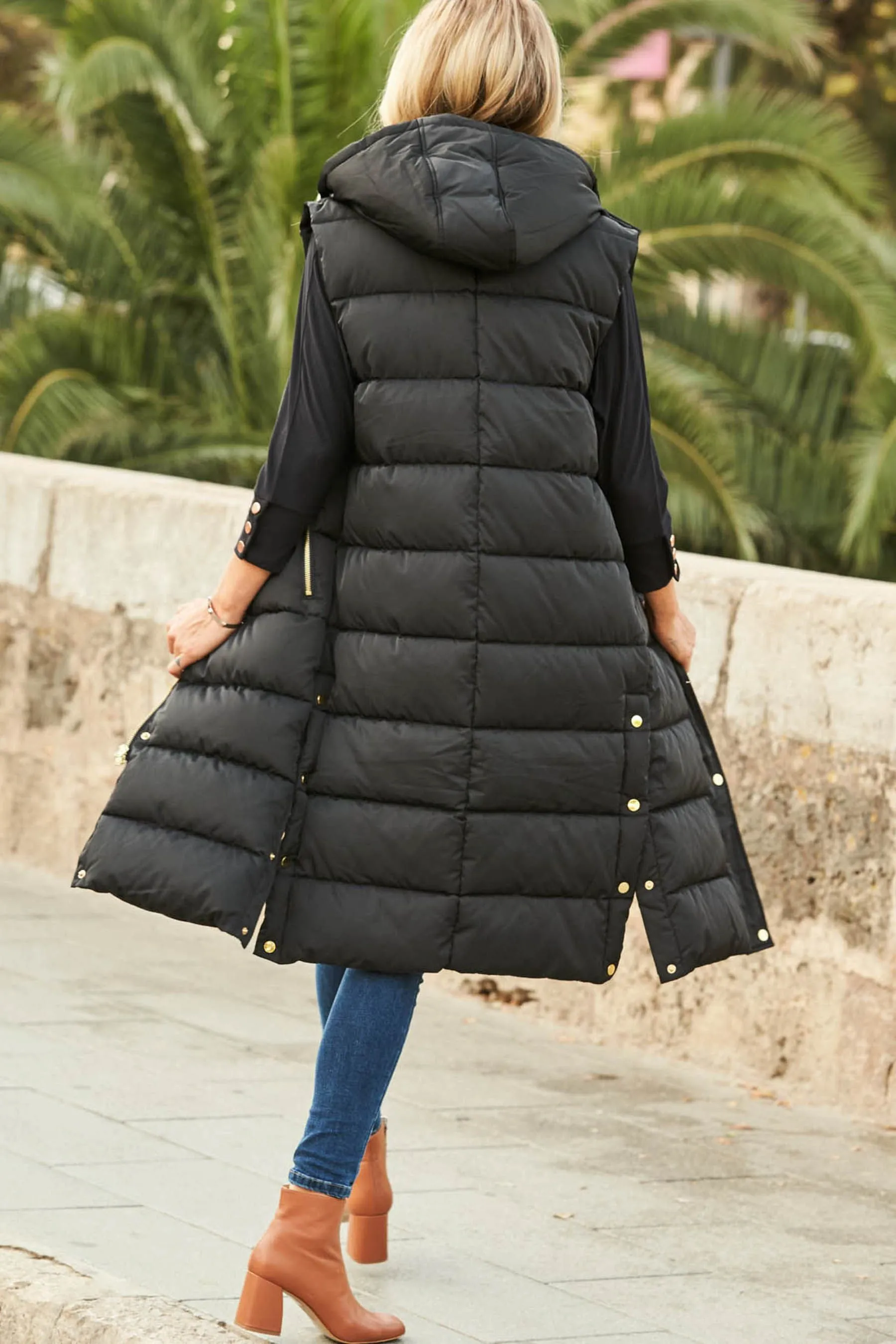 Sosandar - Gilet imbottito lungo