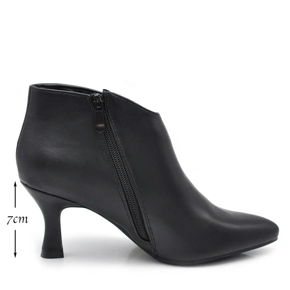 Stivaletti Donna Tronchetti da Donna A Punta Tacco Fino MP413-9 nero beige lilla
