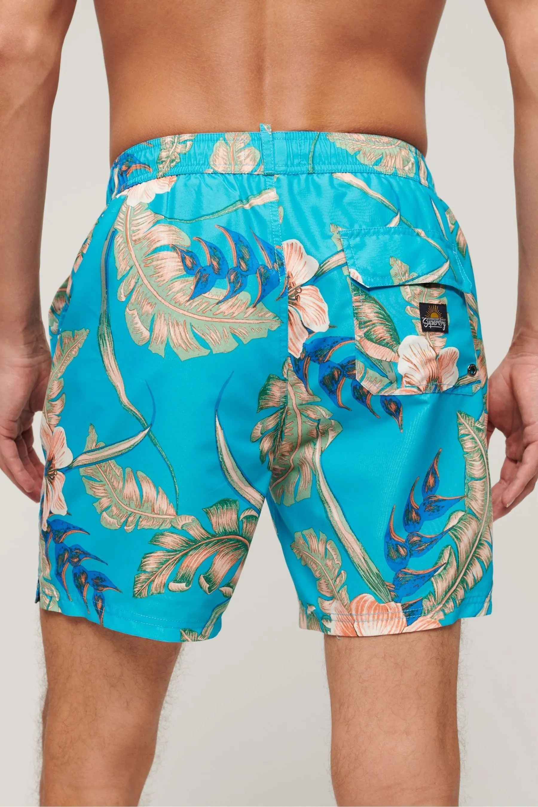 Superdry - 17 Shorts da bagno Stampa hawaiana