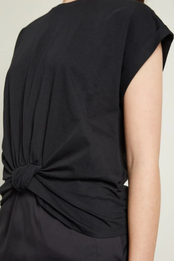 T-shirt con arricciature