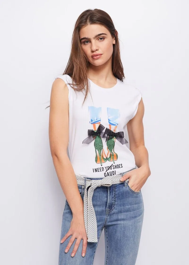 T-shirt con stampa grafica