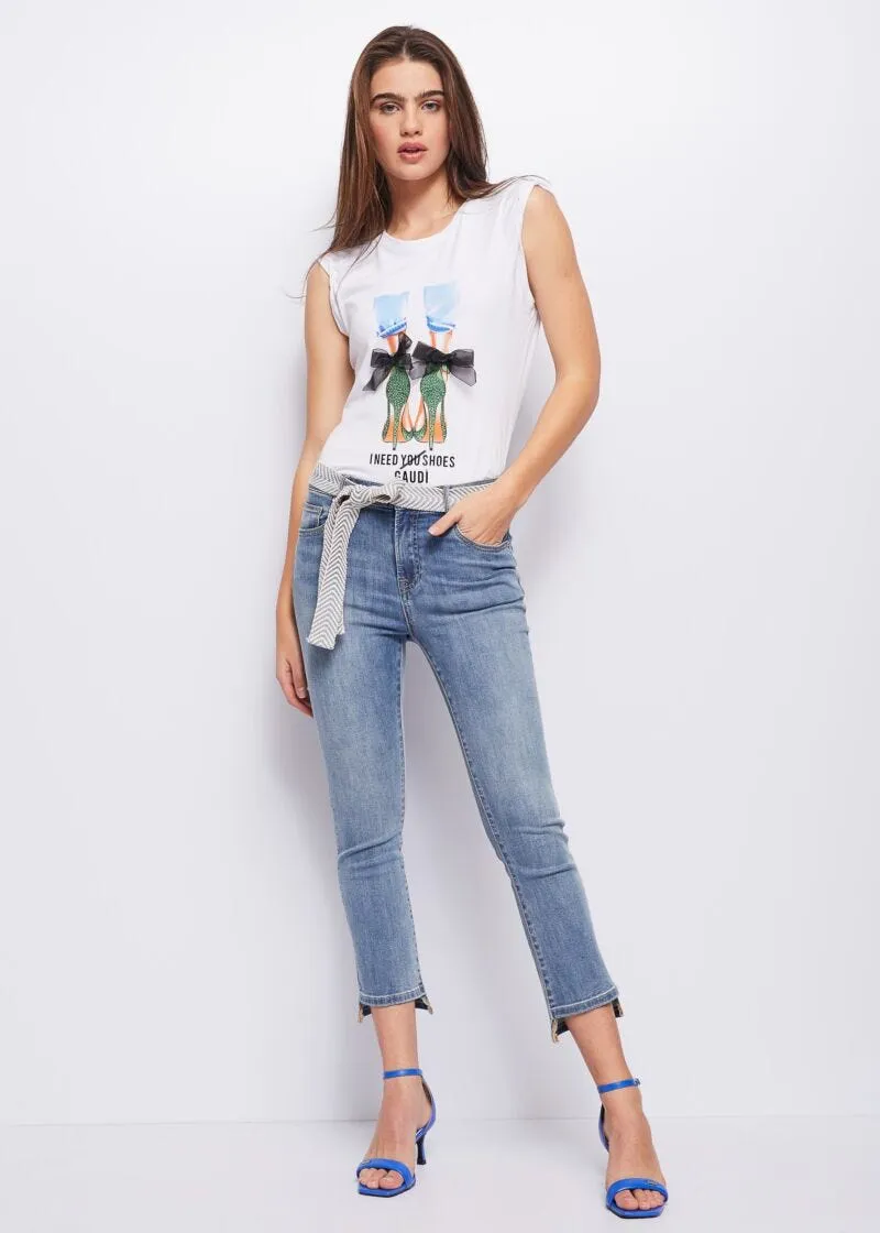 T-shirt con stampa grafica