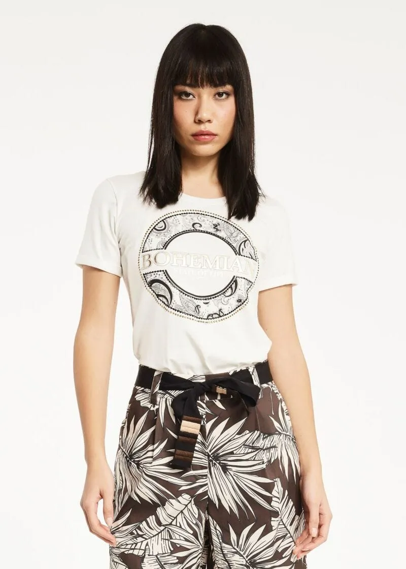 T-shirt in cotone stretch