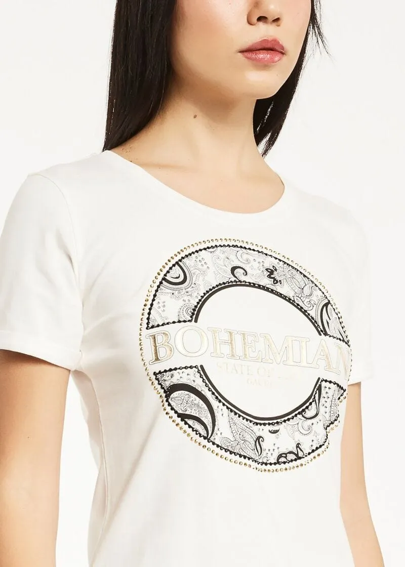 T-shirt in cotone stretch