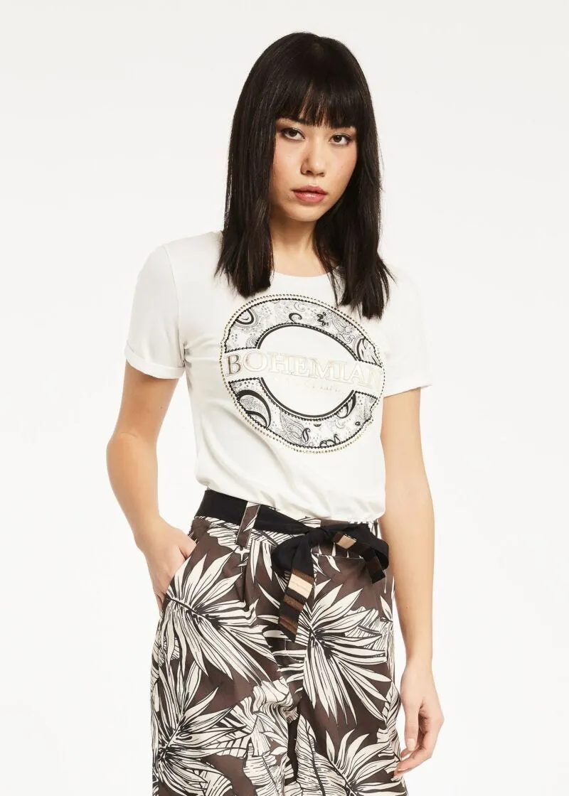 T-shirt in cotone stretch