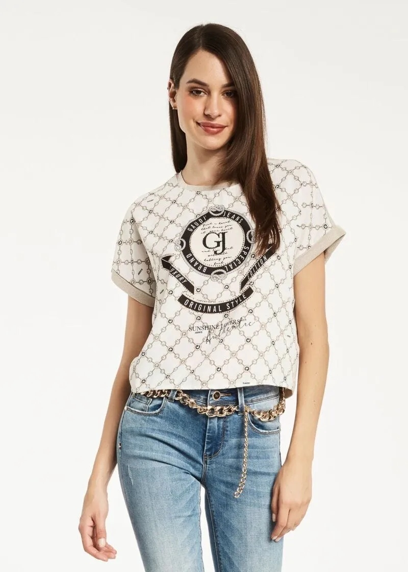 T-shirt in jersey di misto viscosa