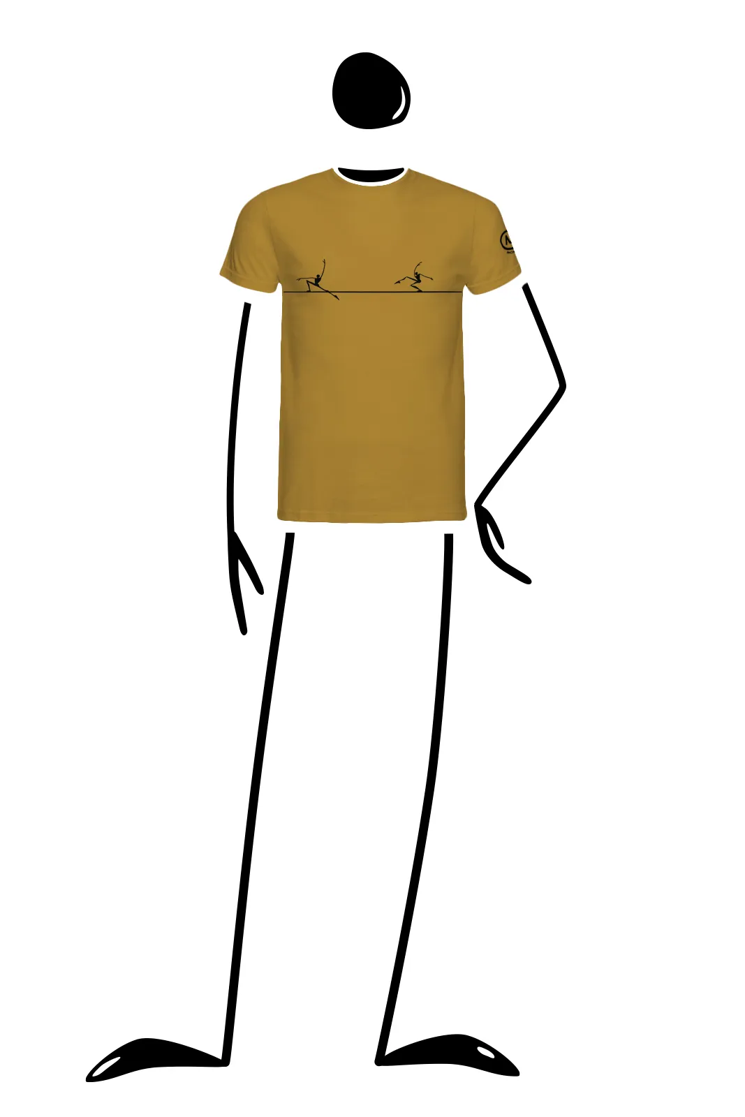 --T-shirt uomo “Slackline” HASH ORGANIC-
