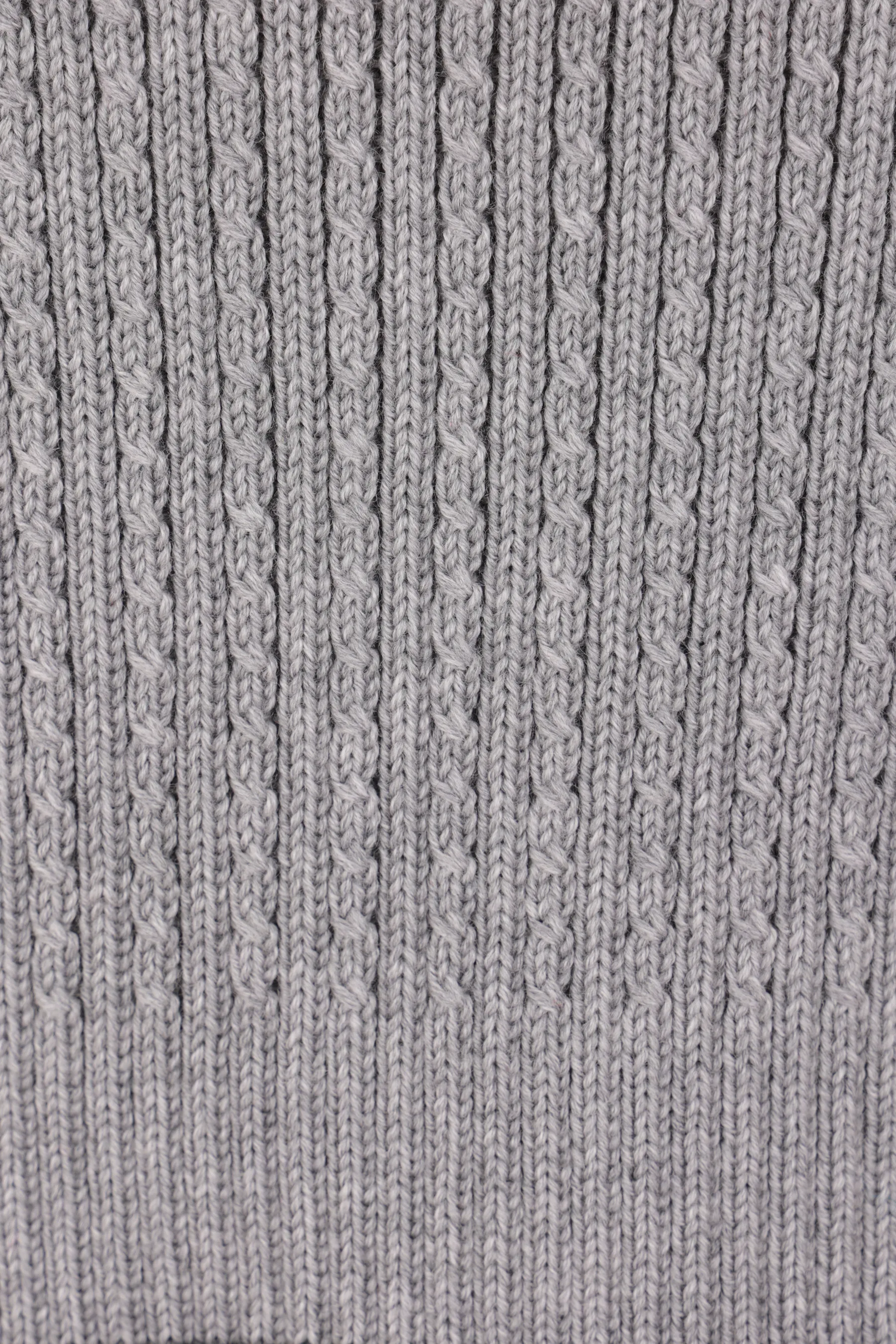THOM BROWNE pullover cropped in lana a trecce