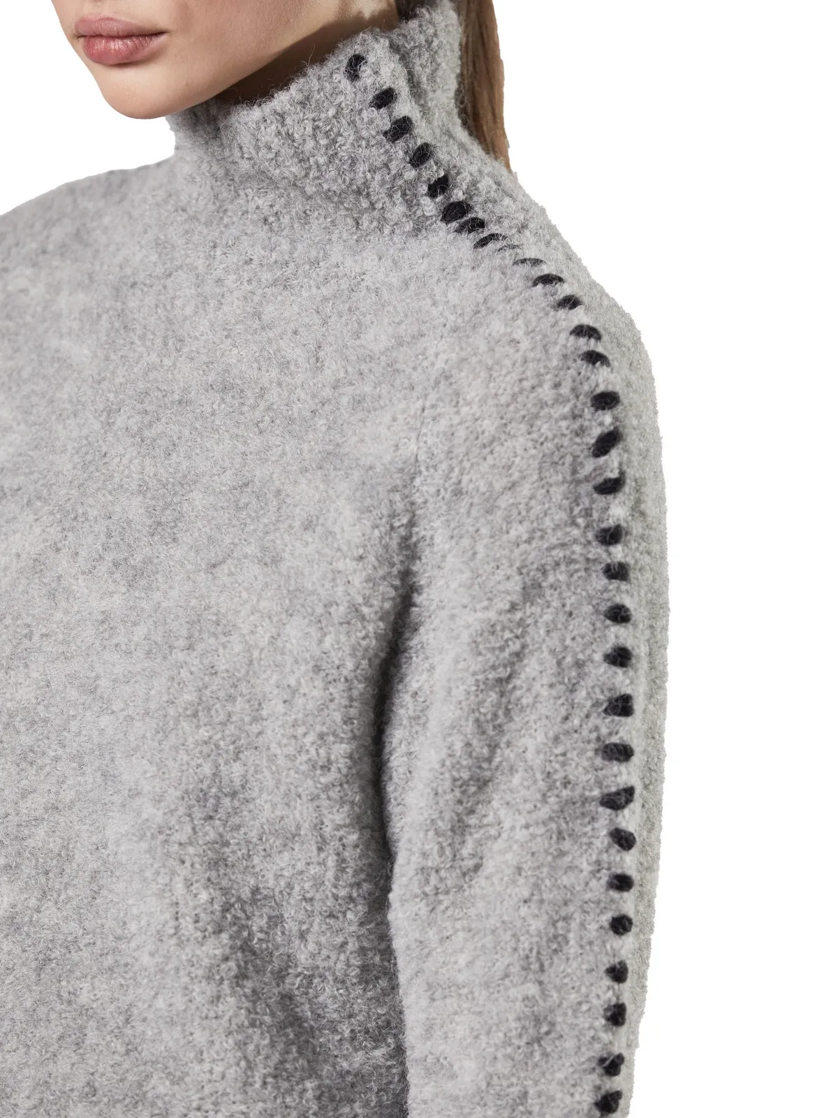 THOM KROM  MAGLIONE COLLO ALTO IN ALPACA 