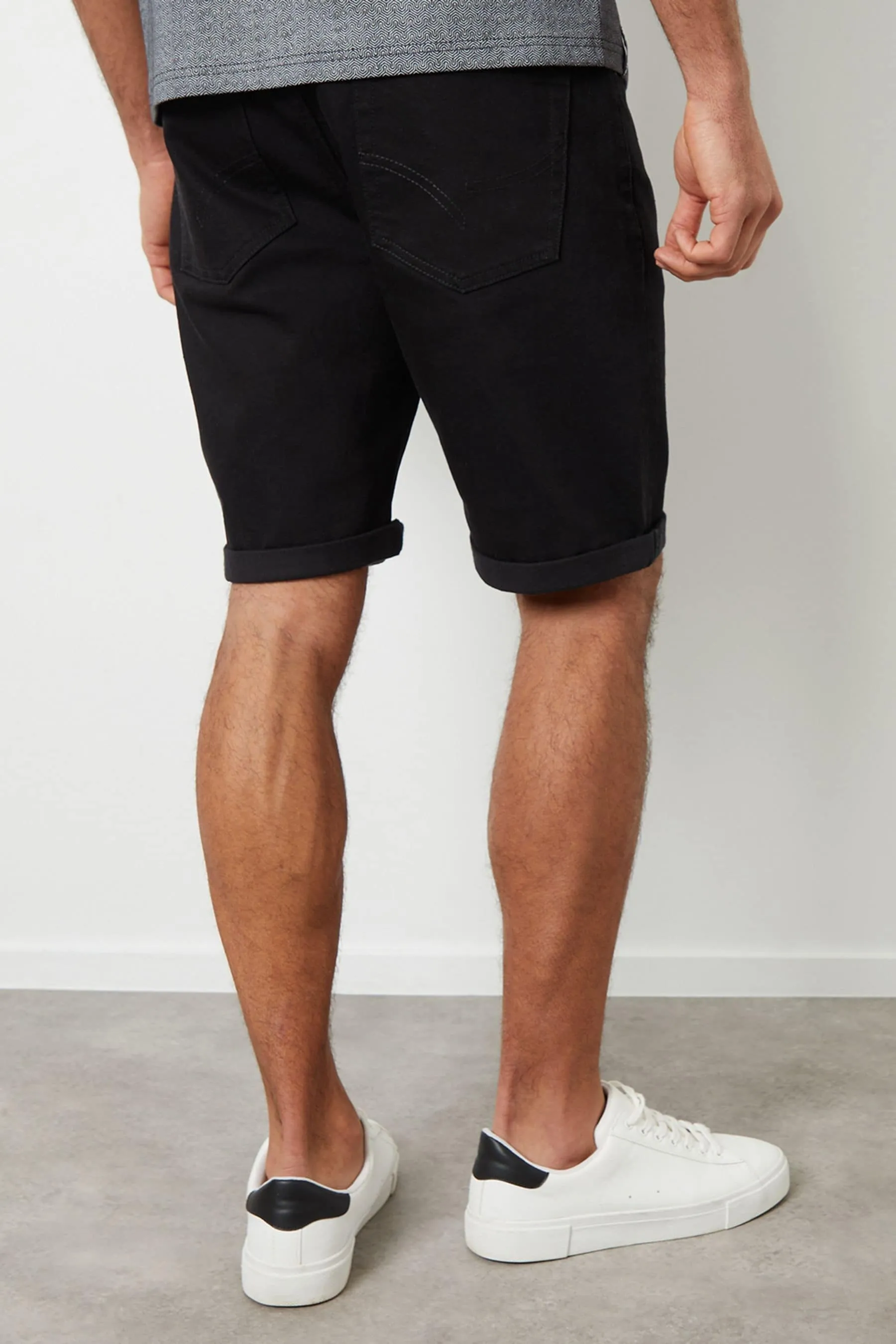 Threadbare - Shorts Denim con risvolto