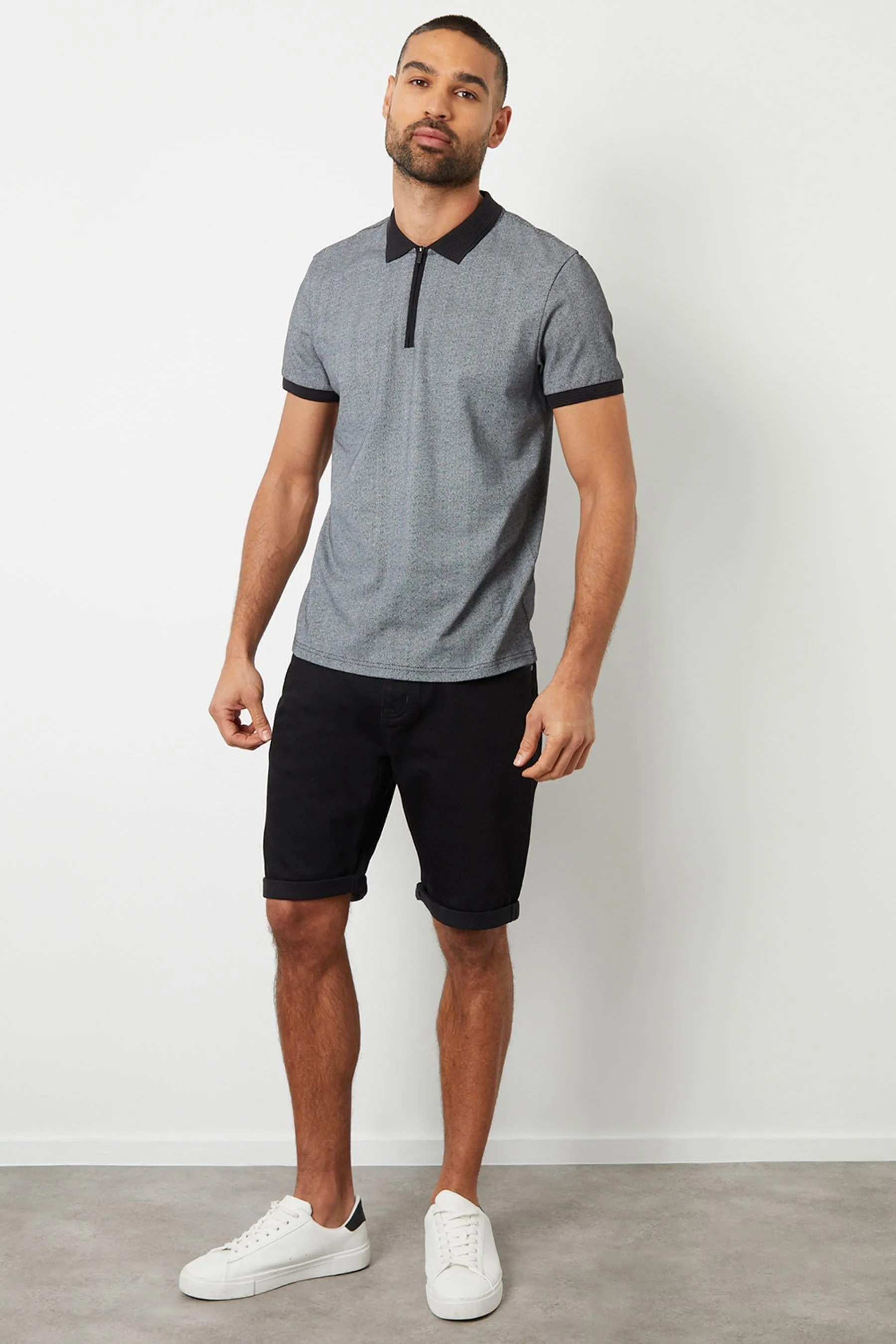 Threadbare - Shorts Denim con risvolto