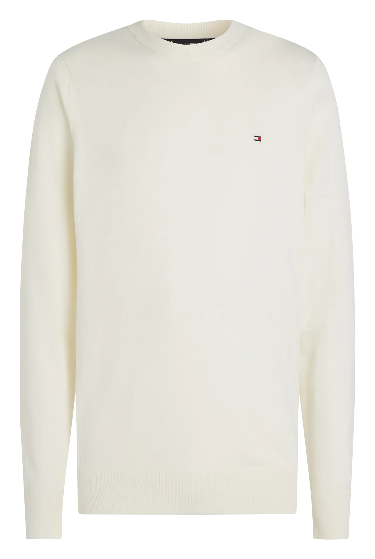  TOMMY HILFIGER   Maglione a girocollo in cotone | Bianco