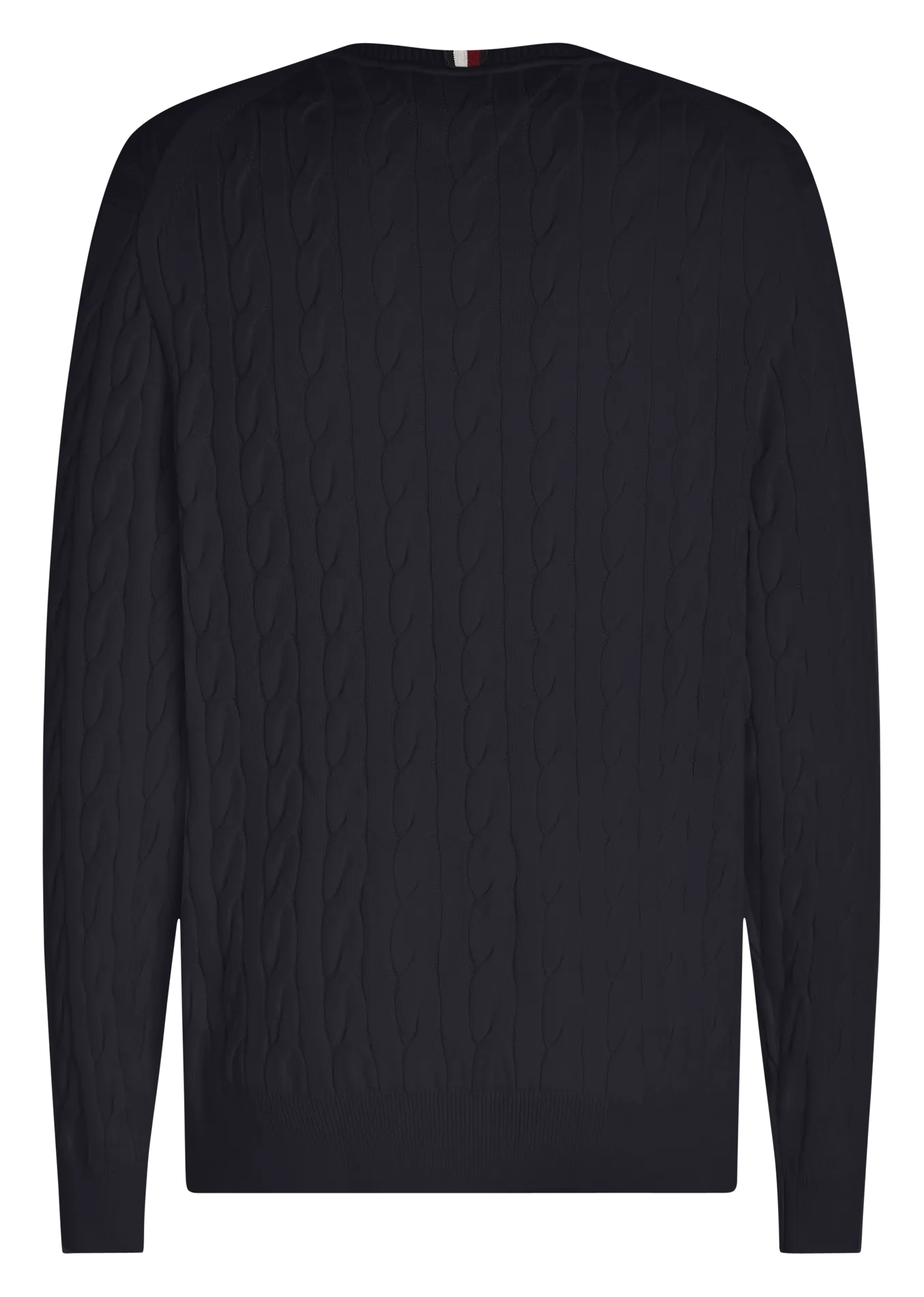  TOMMY HILFIGER   Maglione dritto scollo tondo in cotone biologico | Blu