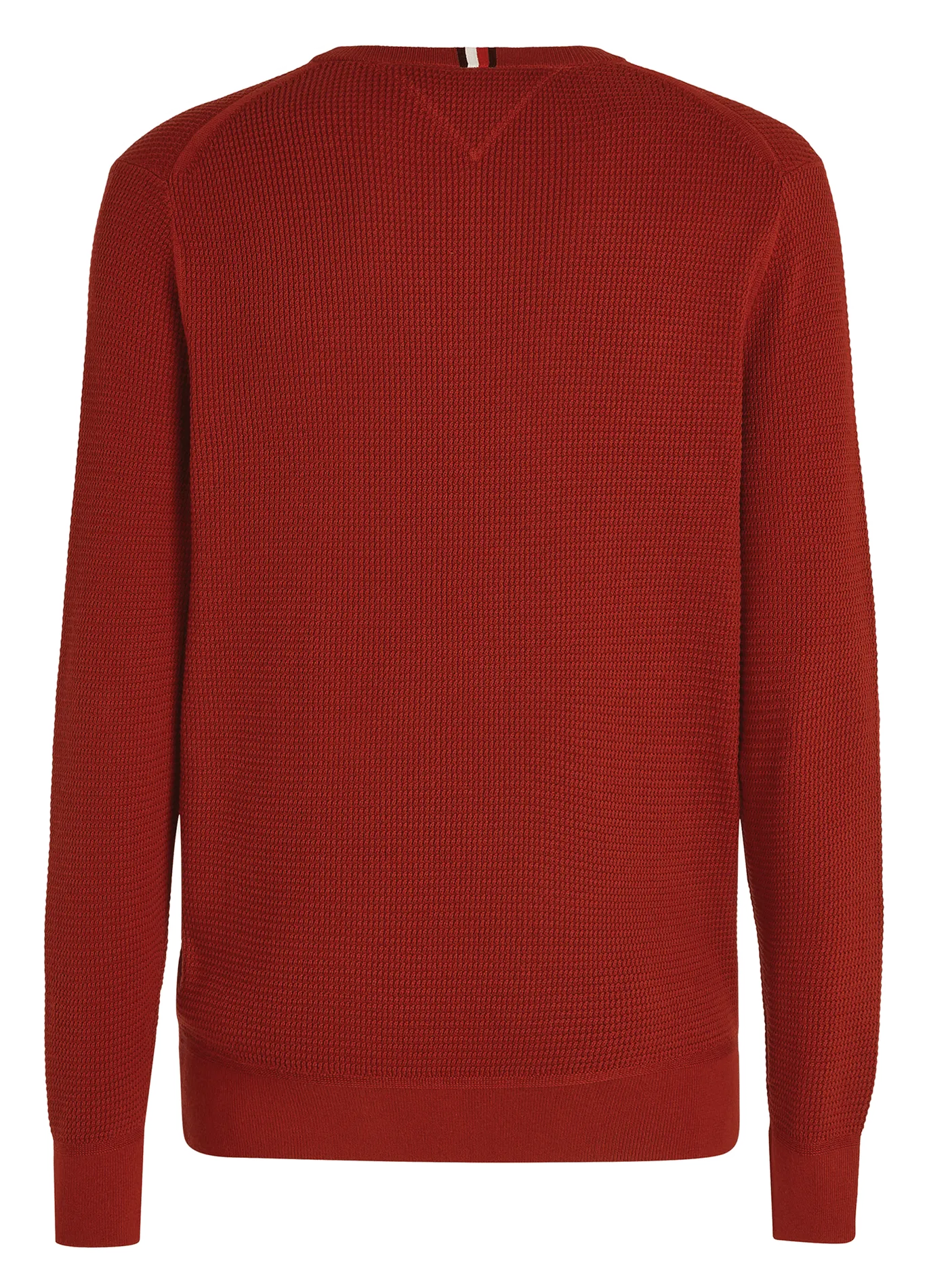  TOMMY HILFIGER   Maglione scollo tondo in cotone biologico | Rosso